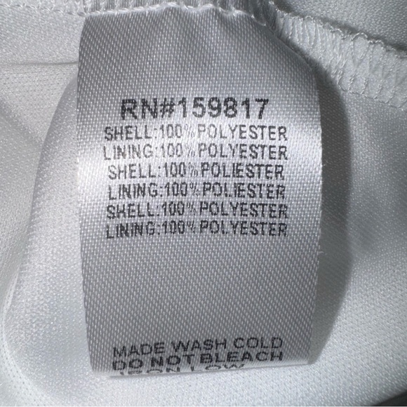 Alter’d State White Long Sleeve bow tie back Tiered Mini Dress Size Large EUC - Picture 7 of 11